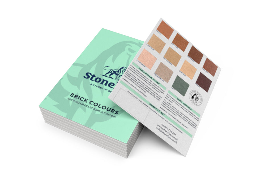 Brick Repair Filler & Brick Coating Colour Chart